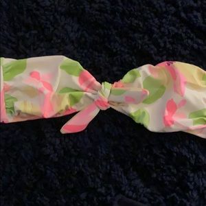 Strapless Floral Bathing Suit Top